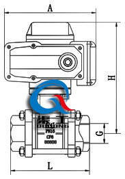 Q911內螺紋電動(dòng)球閥 (三片式) 